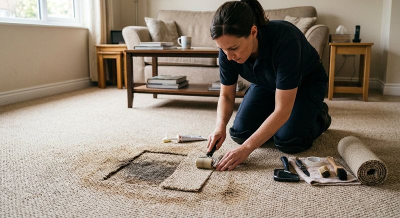 Basement Carpet Repair in Alpharetta, GA